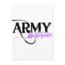 Purple Army Girlfriend Postcards