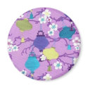Purple Asian Lanterns magnets