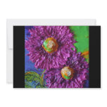 Purple Aster Flowers Invitation