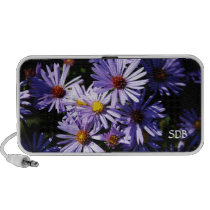 Purple Asters Doodle MP3 Speaker