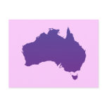 Purple Australia Post Card