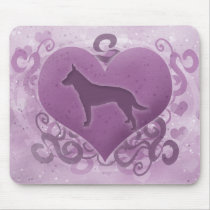 Purple Australian Cattle Dog Valentine