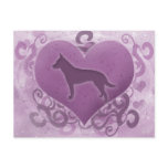 Purple Australian Cattle Dog Valentine
