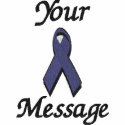Purple awareness ribbon - Customise embroidered shirts