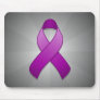 Purple Awareness Ribbon Mousepad