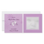 Purple Baby Announcement Photo Cards photo cards