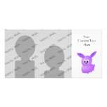 Purple Baby Rabbit. Custom Photo Card