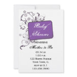 Purple Baby Shower Invitation