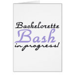 Purple Bachelorette Bash Greeting Card