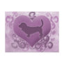 Purple Basset Hound Valentine