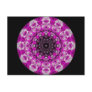 purple bauble kaleidoscope postcard