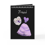 Purple Be My Bridesmaid Wedding Invitation cards