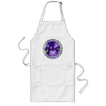 Purple Bearded Iris Long Apron