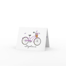 Purple Bicycle Card