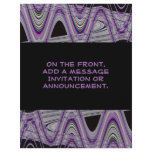 purple black abstract personalized flyer
