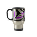Purple Black Grey Abstract mugs