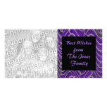 purple black photo cards