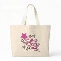 purple black stars bags