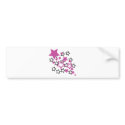 purple black stars bumper stickers