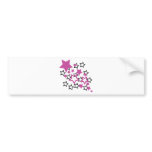 purple black stars bumper stickers