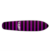 purple-black-stripes, cayer skate board deck