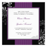 Purple & Black Wedding Invitation - Purple
