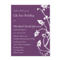Purple Blossom Invite postcards