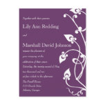 Purple Blossom Invite postcards