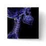 Purple/Blue C-spine X-ray square button