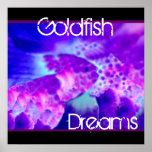 Purple & Blue Goldfish Dreams Wall Decor