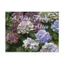 "Purple Blue Hydrangeas"  Custom Notes Post Card