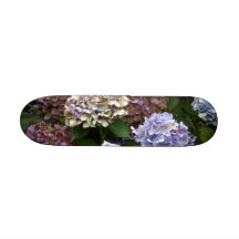 Purple Blue Hydrangeas Skate Boards