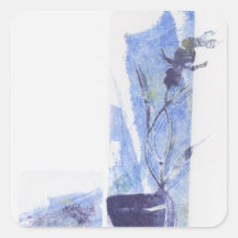 Purple Blue Orchid Sticker
