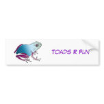 Purple & Blue Poison Dart Frog bumper stickers