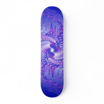 Purple & Blue Spirals: Skateboard