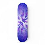 Purple & Blue Spirals: Skateboard
