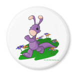 Purple Blumaroo marching through Roo Island magnets
