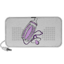 purple bottle mini speaker