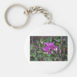 Purple Bougainvillea Photo Keychain