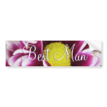 Purple Bouquet Best Man bumper stickers