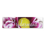 Purple Bouquet Bridesmaid bumper stickers