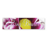 Purple Bouquet Ring Bearer bumper stickers