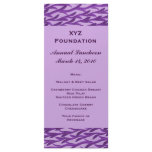 purple branch pattern Menu rack cards