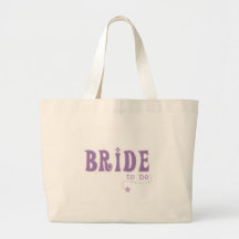 Purple Bride to Be Bags