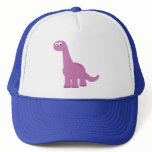 Purple Brontosaurus Dinosaur Trucker Hat
