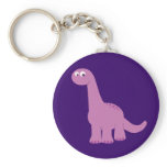 Purple Brontosaurus Dinosaur keychains