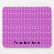 Purple bubble pattern mousemat