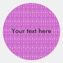 Purple bubble pattern stickers