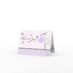 Purple bundle of joy Baby Shower Thank You Card