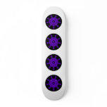Purple Burst. Fractal Art. Purple & Black. Custom skateboards